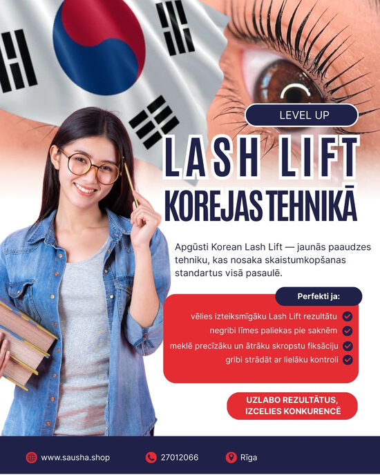 Kvalifikācijas celšana - LASH LIFT KOREJAS TEHNIKĀ